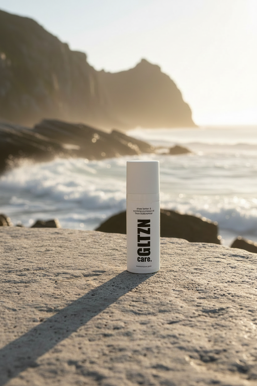 GLTZN care. Crème hydratante visage au beurre de karité et à l'huile d'onagre